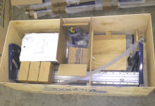 Crated X Gantry ready to ship
