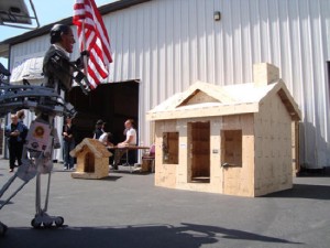 The Doghouse and Kid’s Playhouse. Maker Faire San Mateo, CA, 2009