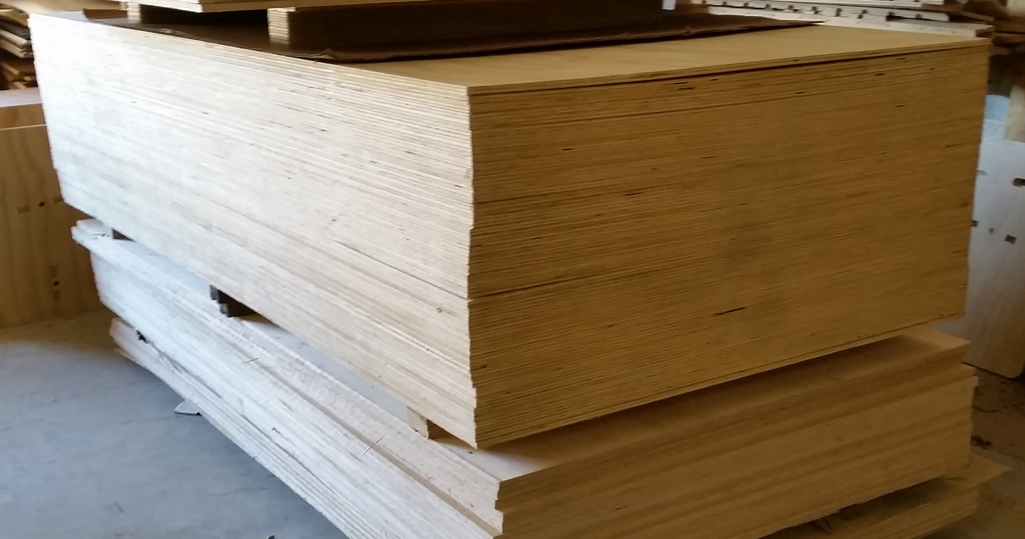 plywood pile