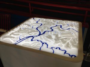 Completed H2O exhibit light table
