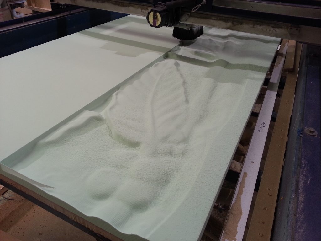 shopbot cnc router carving in 3d